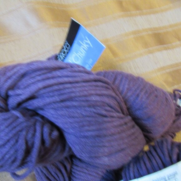 Lot of 3 sks Berroco Chunky Yarn, Peruvian Cotton 25%, Light Violet, 100g each - Picture 3 of 5